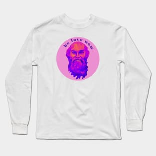 Ram Dass Be Love Now Purple Long Sleeve T-Shirt